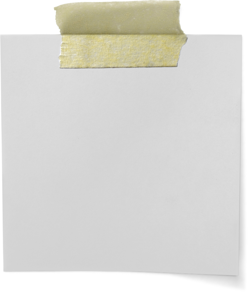 Close up of White Note Paper 